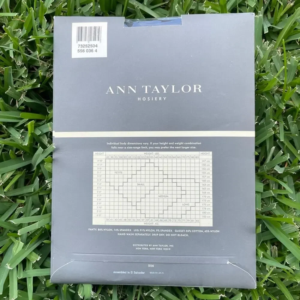 90’s Ann Taylor opaque control top stockings/ tights ink